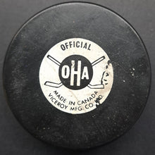 Load image into Gallery viewer, 1978 Brantford Alexanders OHA Major Jr. A Game Used Hockey Puck Viceroy Vintage
