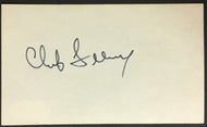 Chub Feeney Signed Index Card Major League Baseball Former NL President JSA