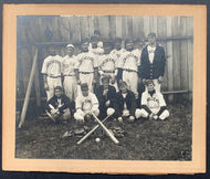 1912 Crescents Baseball Team Photo Vintage Matted VTG
