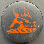 Phoenix Roadrunners WHA Hockey Game Puck Used Vintage Made In Canada Gamer