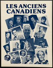 Load image into Gallery viewer, 1978-79 Vintage NHL Hockey Montreal Canadiens Old Timers Anciens Folio Pamphlet
