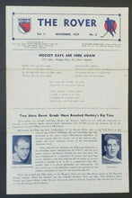 Load image into Gallery viewer, 1939 New York Rovers Eastern Amateur Hockey League 4 Page Newsletter Vintage
