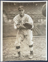 Load image into Gallery viewer, 1913 New York Yankees Catcher in Uniform at the Ballpark Photograph MLB LOA
