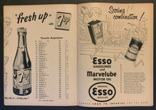 Load image into Gallery viewer, 1955 CFL Football Civic Stadium Program Hamilton Tiger Cats vs Toronto Argonauts
