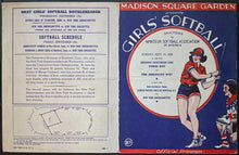 Load image into Gallery viewer, 1939 Madison Square Garden Women&#39;s Men&#39;s Softball Program Celebrity Players
