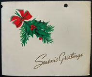 1956 Toronto Maple Leafs International League Baseball Christmas Card