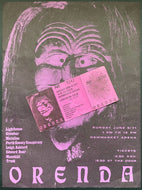 1971 Orenda Rock Concert Handbill Vintage Lighthouse Crowbar Mainline Manchild