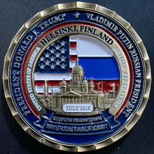 Load image into Gallery viewer, Original Authentic Donald Trump Challenge Coin July 2018 Issue White House
