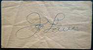 Joe Louis Autographed Signed Vintage Caesars Palace Keno Card Boxing Cut JSA