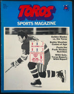 1973 Toronto Toros 2nd WHA Hockey Game Program + Ticket Autographed Signed v NY
