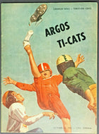 1961 CFL Football Program CNE Stadium Toronto Argos vs Hamilton Tiger Cats