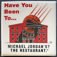 Chicago Bulls NBA Basketball Promo Pin Michael Jordan Restaurant Button