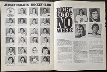 Load image into Gallery viewer, 1974 WHA Jersey Knights Home Game Program Houston Aeros Gordie Howe Hockey
