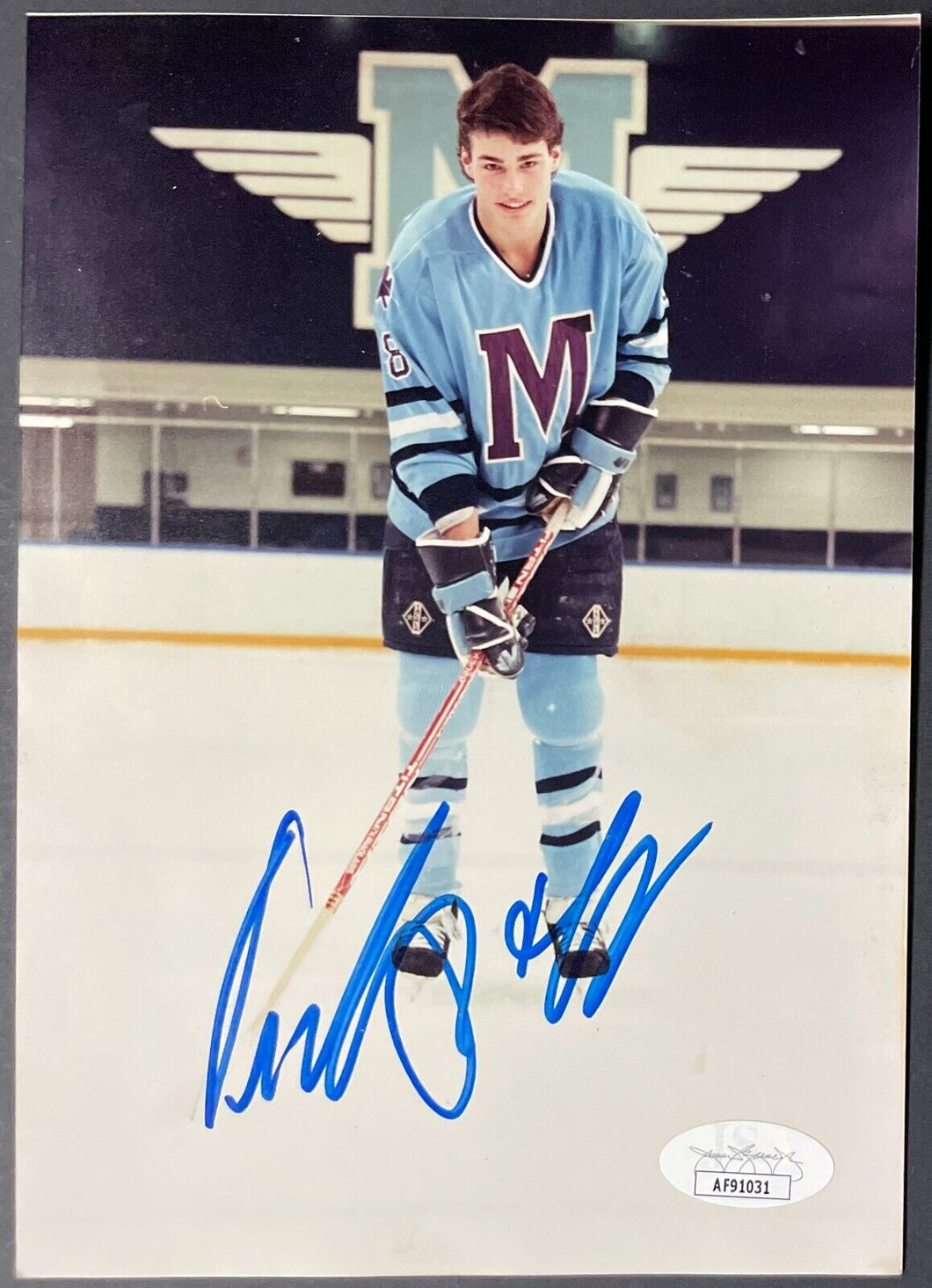 1988 Eric Lindros Signed St. Michael's Buzzers Hockey Photo Autographed JSA