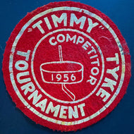 1956 Toronto Timmy Tyke Hockey Tournament Players Jacket Patch Vintage Crest