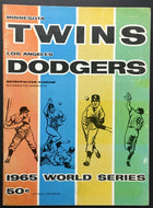 1965 World Series MLB Program Minnesota Twins v Los Angeles Dodgers Vintage