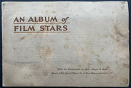 1934 Vintage John Player Tobacco Cigarette Cards Album Of Film Stars Original