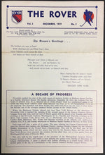Load image into Gallery viewer, 1939 New York Rovers Eastern Amateur Hockey League Newsletter Vintage Sports
