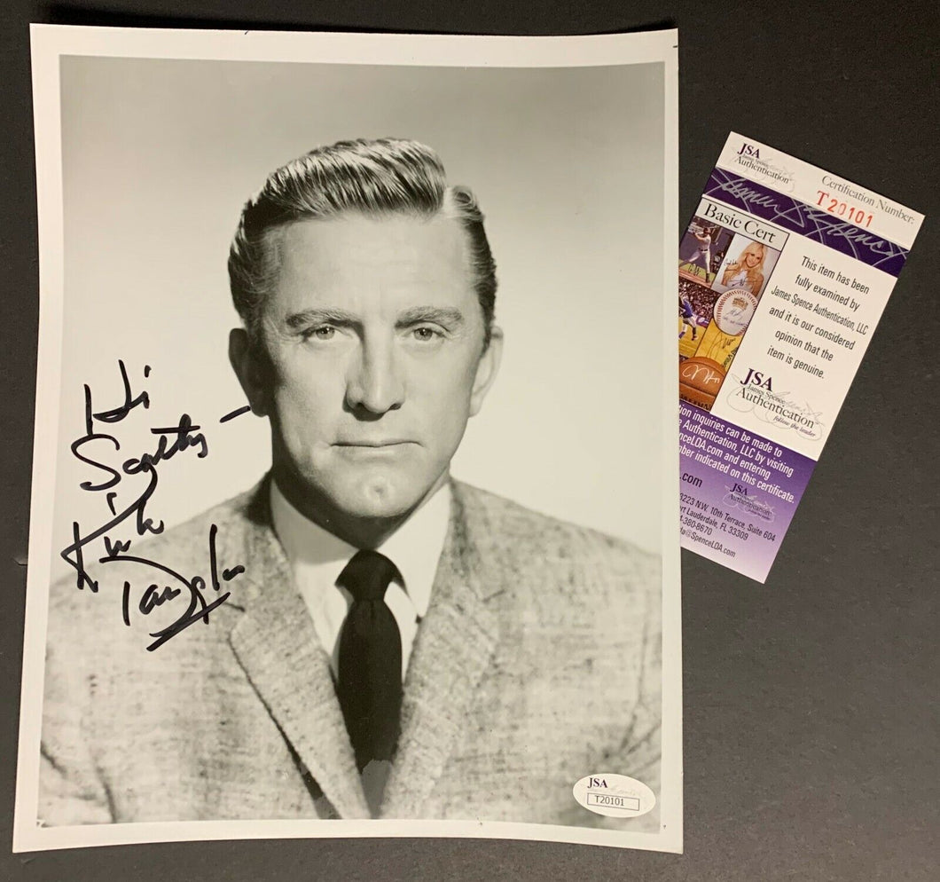 Kirk Douglas Signed Autographed Photo Famous Actor + Director Movie Star JSA COA