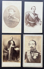 Load image into Gallery viewer, 1800&#39;s French Carte De Visite Napoleon Bonaparte Photo Lot x4 Different Images
