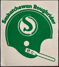 Load image into Gallery viewer, (2) CFL Saskatchewan Roughriders Vintage 1970&#39;s Decal Lot Canadian Football
