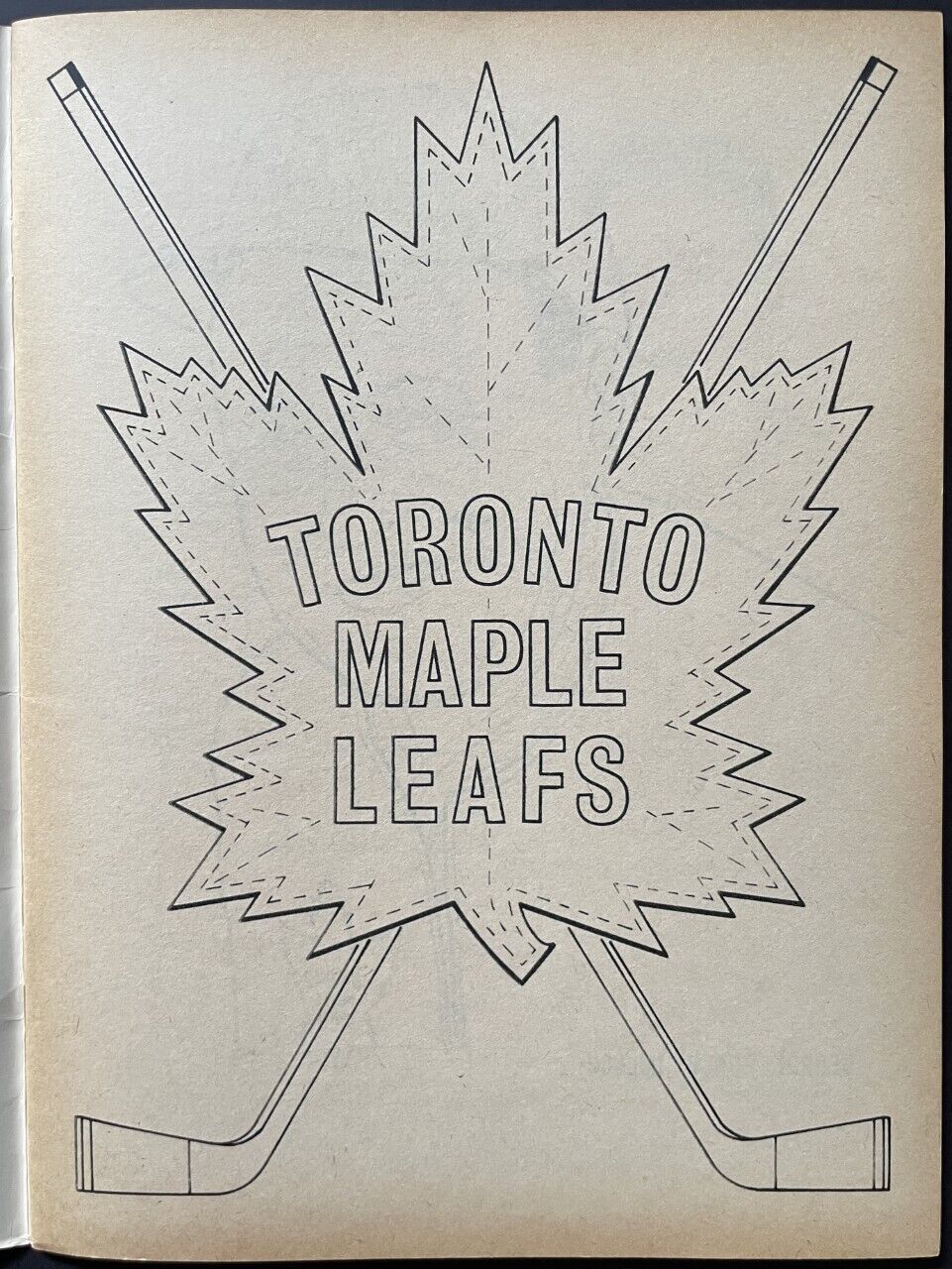1963-64 Toronto Maple Leafs Vintage NHL Hockey Media Guide Information Book