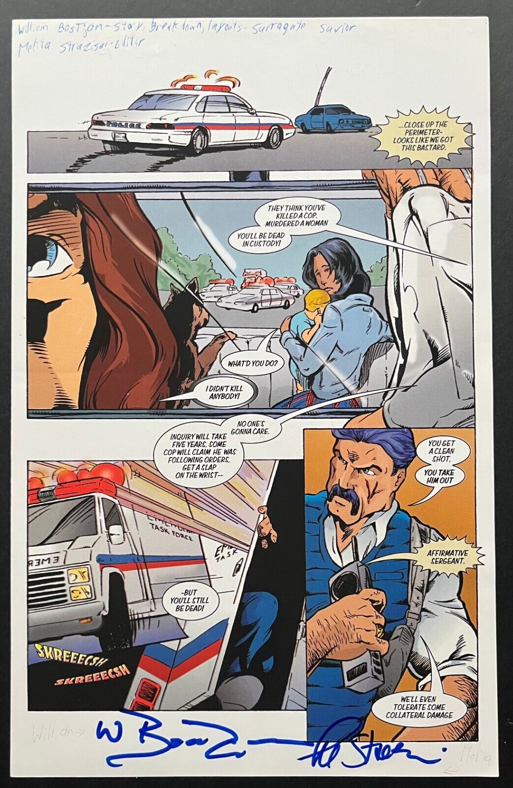 Canadian Comic Surrogate Saviour Autographed By Author William Bostjancic