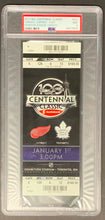 Load image into Gallery viewer, 2017 NHL Centennial Classic Full Ticket Toronto Maple Leafs vs Red Wings PSA 9
