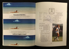 Load image into Gallery viewer, 1988 Proctor Silex Tennis Classic Autographed Program Connor Wilander Signed
