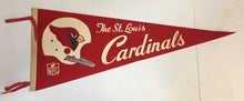 Load image into Gallery viewer, 1960&#39;s The St. Louis Cardinals NFL Pennant Vintage Football Full Size 29&quot;
