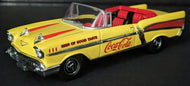 1957 Coca Cola Chevrolet Bel Air Die Cast Metal Car Matchbox Collectibles 1:43