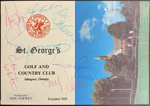 Load image into Gallery viewer, 1982 LPGA Du Maurier Classic Canadian Women&#39;s Open Scorecard Signed LGPA Greats
