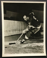 1945 Flash Hollett Vintage Hockey Photo Detroit Red Wings Veteran NHL Rare Image