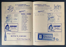 Load image into Gallery viewer, 1950 Montreal Forum Hockey Program Game 2 Stanley Cup Semi-Final Playoffs VTG
