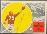 1960 Topps #46 CFL Football Hal Patterson Signed Card Autographed Alouettes HOF