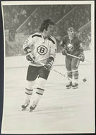c1973 Derek Sanderson Boston Bruins vs Buffalo Sabres Original Type 1 Photo NHL