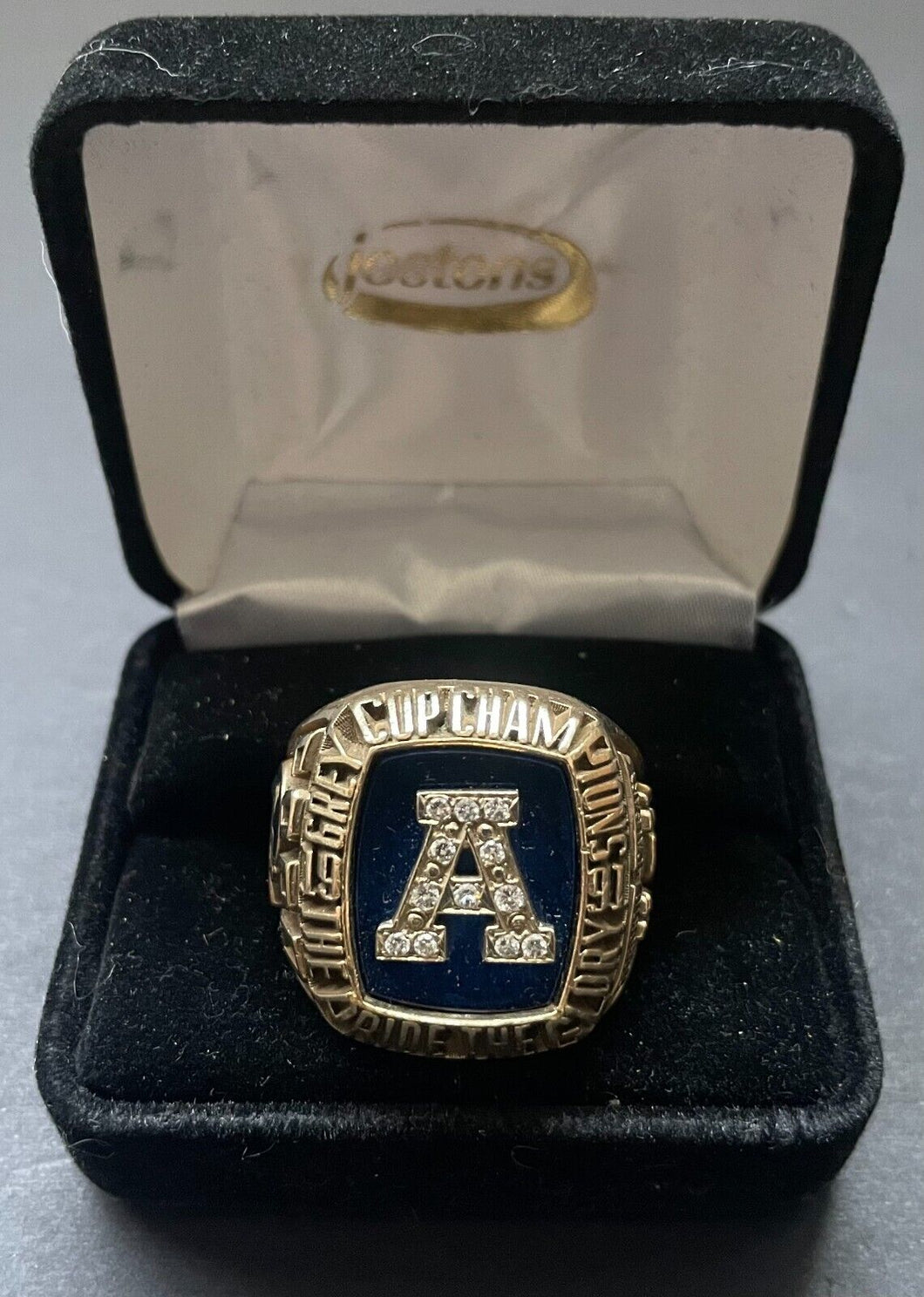 1991 Darryl Ford 79th Grey Cup 10-Karat Gold RIng CFL Toronto Argos Diamonds VTG
