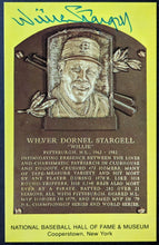Load image into Gallery viewer, 1988 Willie Stargell Autographed MLB Baseball Signed HOF Plaque Postcard JSA
