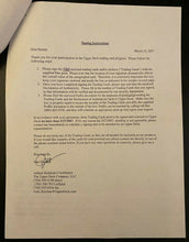 Load image into Gallery viewer, 2007 NHL Hockey Signed Contract HOFer Bernie Parent Autographed Upper Deck
