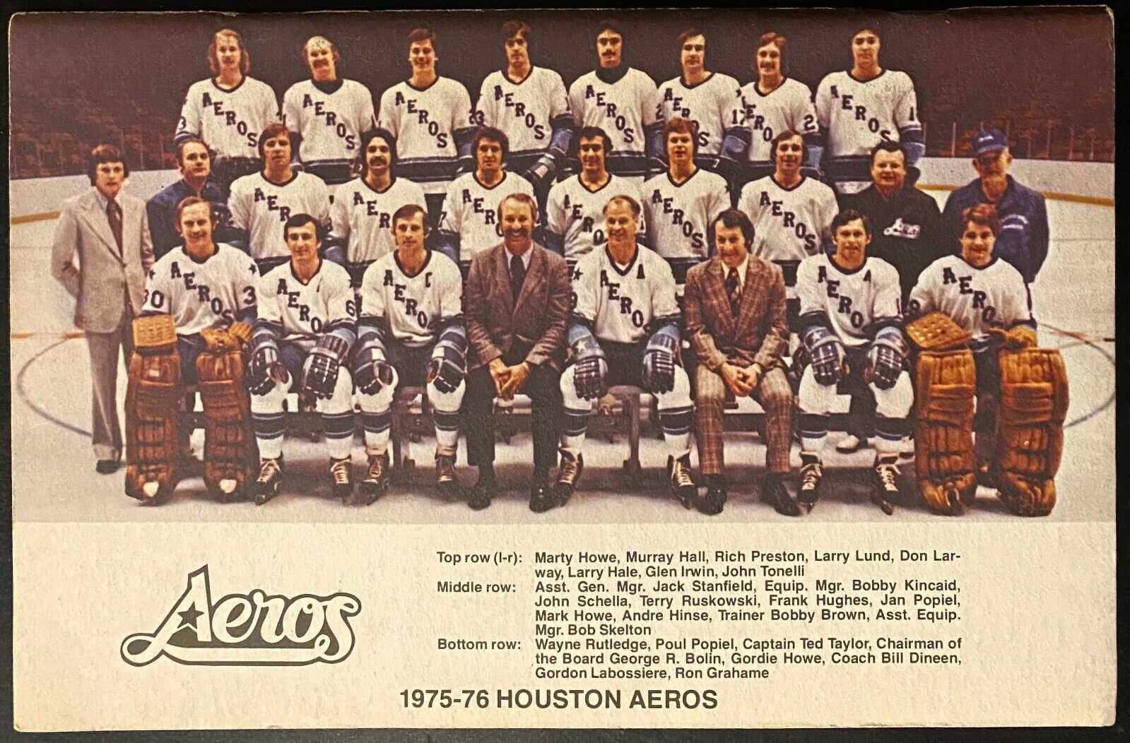 WHA Program: Houston Aeros (1976-77)