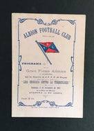 1903 Albion Football Soccer Club Program Montevideo Uruguay Athletic Comp