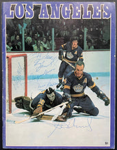 Load image into Gallery viewer, 1972 Montreal Canadiens vs. Los Angeles Kings Signed Program Autographed x6 LOA
