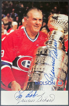 Load image into Gallery viewer, Maurice Richard Signed Postcard Issued By Molson Montreal Canadiens HOF NHL

