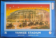 2008 MLB Yankee Stadium Last Game Postcard New York Yankees Baseball Post Card