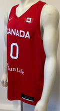Load image into Gallery viewer, Lu Dort Autographed Team Canada Nike Olympic Basketball Jersey Signed CBF LOA
