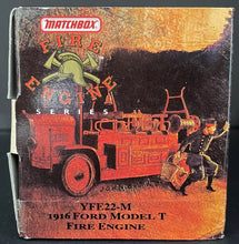 Load image into Gallery viewer, 1916 Ford Model T Fire Engine Truck 1:43 Die Cast Metal Matchbox Collectibles
