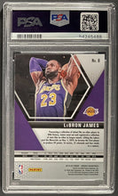 Load image into Gallery viewer, 2019 Panini Mosaic #8 LeBron James PSA GEM MT 10 Lakers NBA Basketball Heat Cavs
