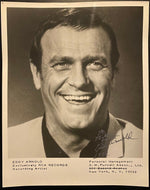 1989 Signed Vintage Country Music Eddy Arnold Autographed Head Shot Retro