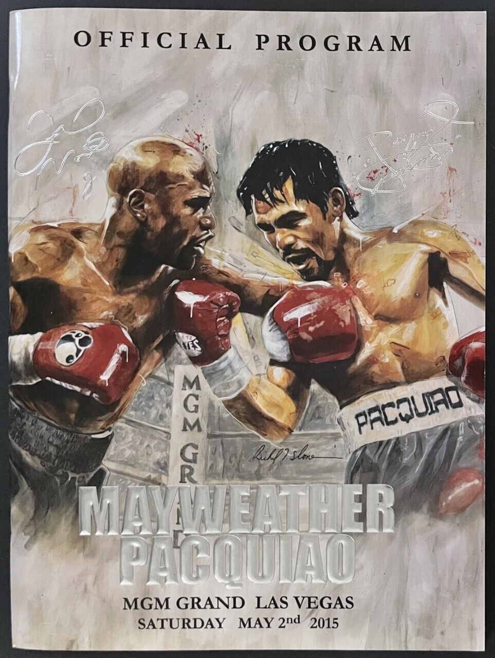 2015 Floyd Mayweather vs Manny Pacquiao Fight Official Site Program MGM Vegas