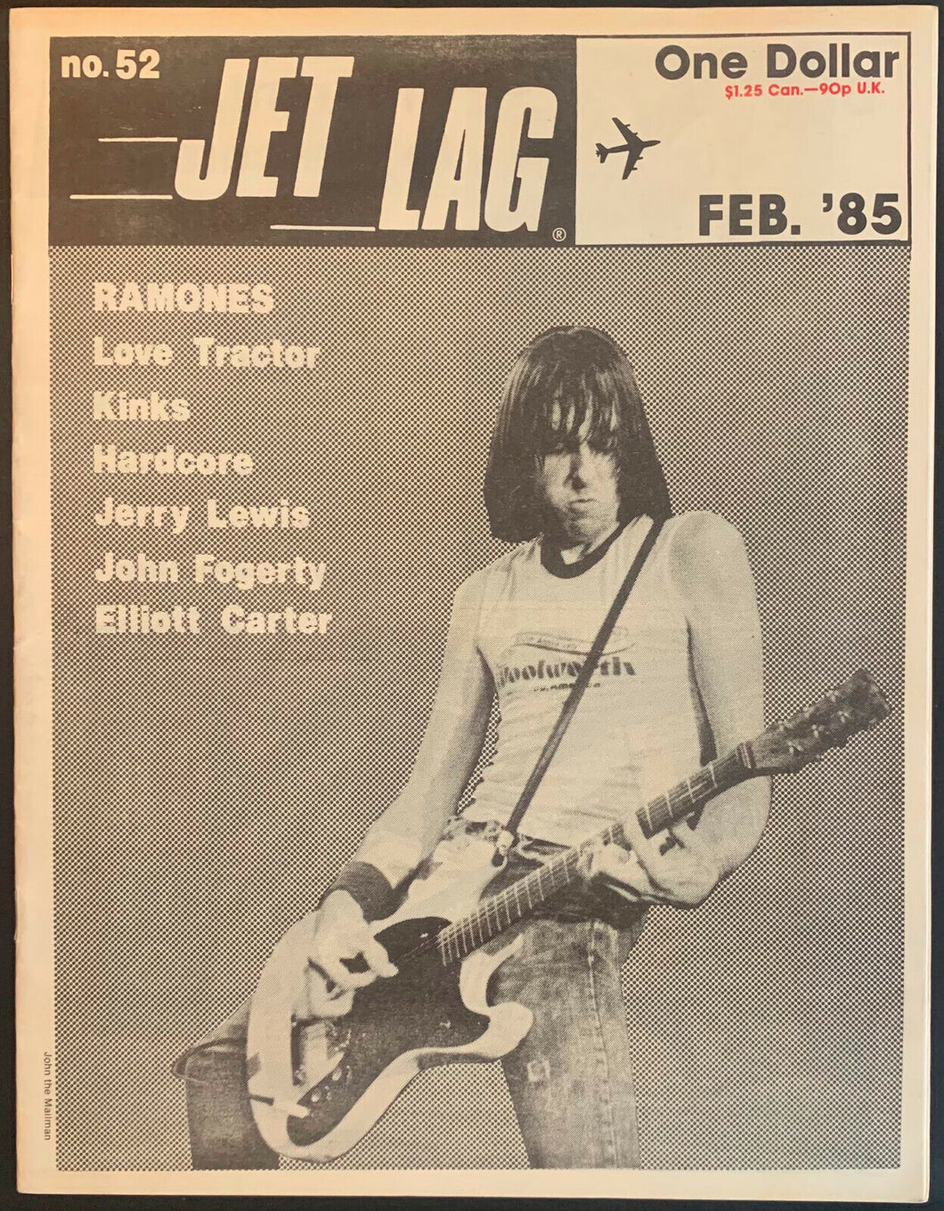 1985 Jet Lag Magazine Featuring Ramones Cover Story Punk Rock Music Kinks